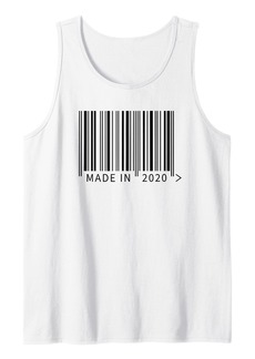 Born Made in 2020 - Funny Barcode for Retail Worker or Shopaholic Tank Top