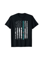 Born Promoted To Grandpa 2024 American Flag for New Grandpa T-Shirt