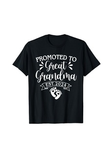 Born Promoted to Great Grandma Est 2024 Baby Announcement T-Shirt