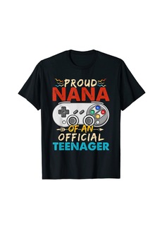 Born Proud Nana Official Teenager Video Gamer Gift 13th Birthday T-Shirt