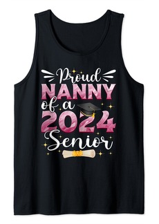 Born Proud Nanny of a 2024 Senior Graduate Graduation Family Tank Top
