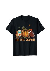 Born Pumpkin Spice Football Tis The Season Fall Thanksgiving Gift T-Shirt