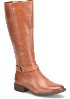 Born Saddler Womens Tall Leather Knee-High Boots