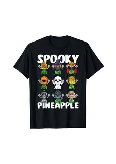 Born Spooky Pineapple Halloween Swinger Upside Down Pineapple T-Shirt