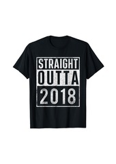 Born Straight Outta 2018 Year Of Birth Birthday T-Shirt