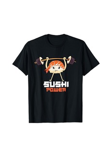 Born Sushi Power Funny Gym Vegetarian Muscle Powerlifting T-Shirt