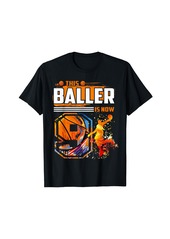 Born This Baller Is Now 9 Cool Basketball 9th birthday 9 yrs Old T-Shirt