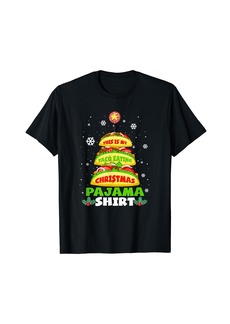 Born This Is My Taco Eating Christmas Pajama Funny Taco Xmas Tree T-Shirt