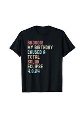 Total Solar Eclipse Birthday - Born on April 8th 2024 Teens T-Shirt