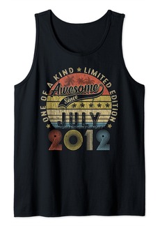 Born In July 2012 12th Birthday Decoration 12 Year Old Gifts Tank Top
