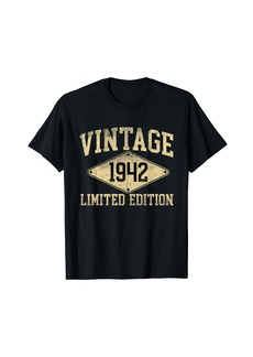 Born Vintage 1942 Limited Edition Year Of Birth Birthday T-Shirt