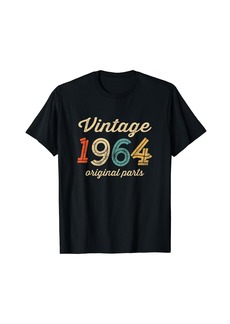 Born Vintage 1964 Original Parts Birthday Italic Dark T-Shirt