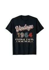 Born Vintage 1964 Original Parts Year Of Birth Birthday T-Shirt