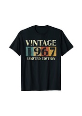 Born Vintage 1967 Limited Edition Gift 55th Birthday T-Shirt