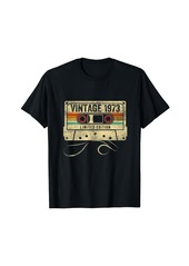 Born Vintage 1973 Retro 51th Birthday Cassette Tape 51 Years Old T-Shirt
