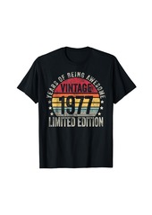 Born Vintage 1977 Limited Edition Legendary Awesome Epic 1977 T-Shirt