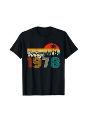 Vintage 1978 Born In 1978 46 Years Old 46th Birthday Gifts T-Shirt
