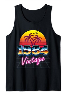 Born Vintage 1984 Shirt Retro 80's Style 40th Birthday Men Women Tank Top
