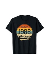 Born Vintage Made in 1986 Retro Birthday T-Shirt