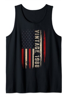 Born Vintage 1988 Made In 1988 American Flag 36th Birthday Gifts Tank Top