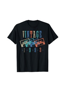 Born Vintage 1993 Cassette Tape 1993 Birthday Gifts 31 Year Old T-Shirt
