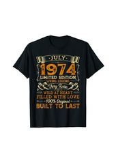 Born Vintage 47th Birthday July 1974 Shirt 47 Years Old Gift T-Shirt