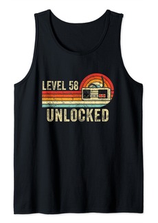 Born Vintage 58th Birthday Gift 58 Years Old Video Game Men Boys Tank Top