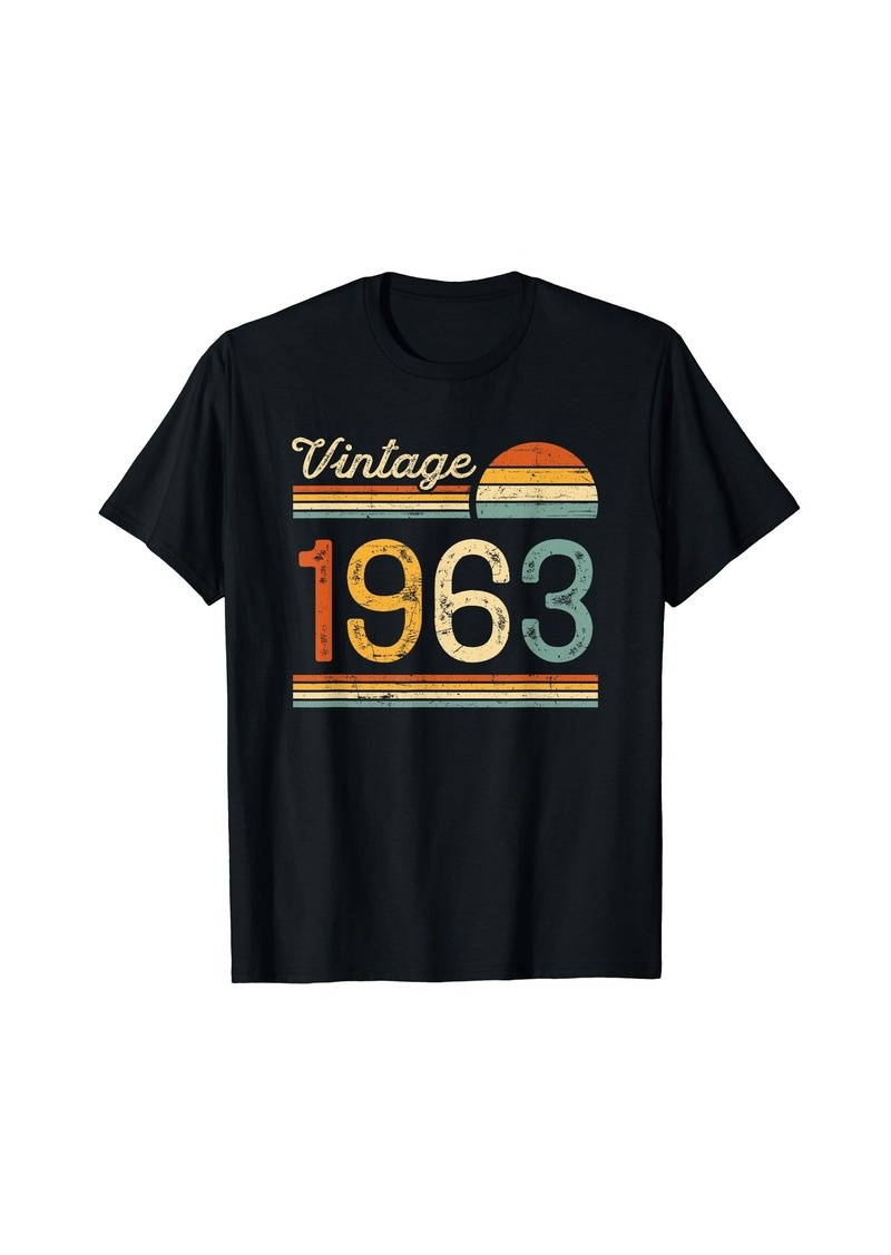 Vintage Born in 1963 Retro Birthday T-Shirt