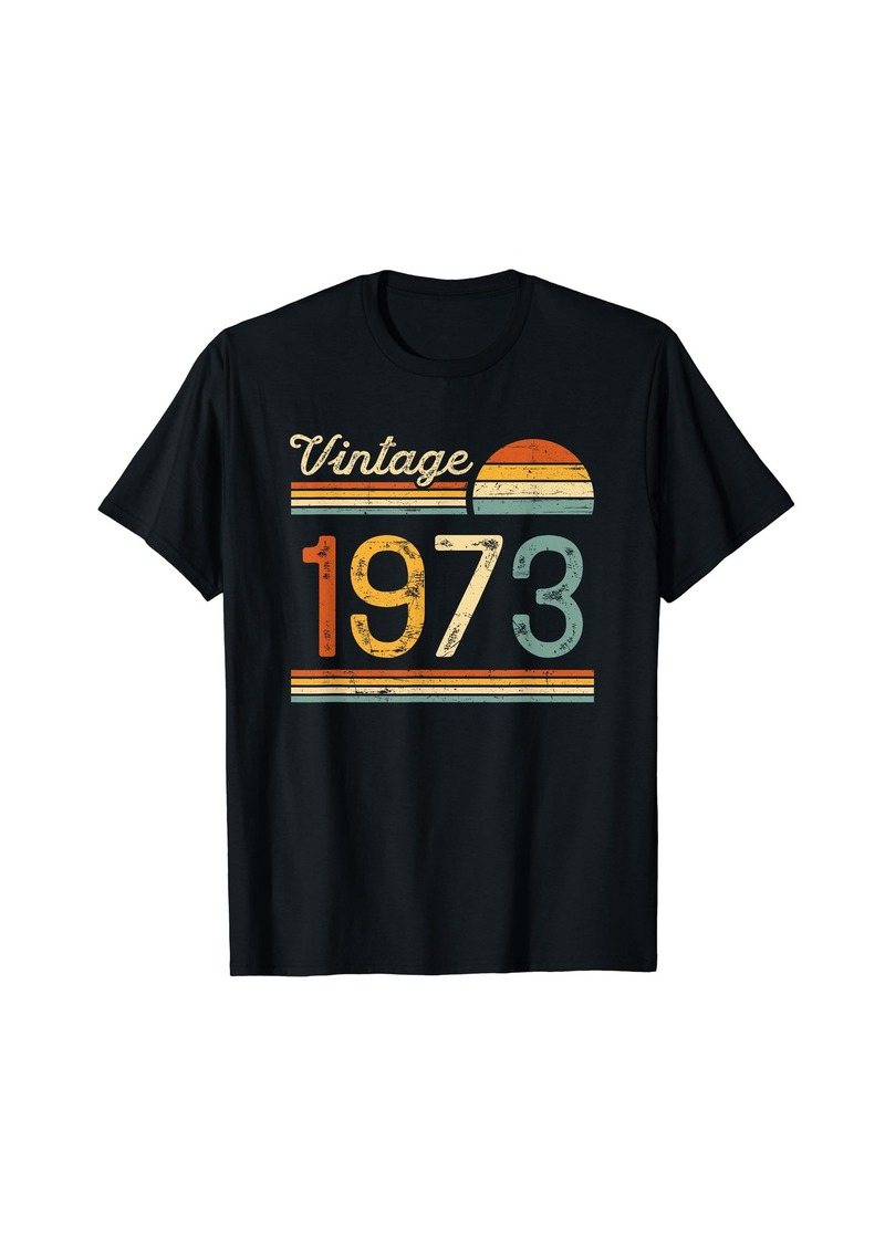 Vintage Born in 1973 Retro Birthday T-Shirt