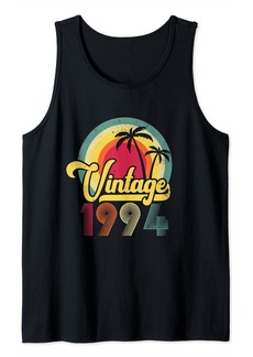 Vintage Born In 1994 30th Birthday Retro Gift 30 Year Old Tank Top