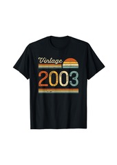Vintage Born in 2003 Retro Birthday T-Shirt