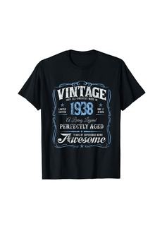 Vintage Happy 86th Birthday Born In 1938 Classic Original T-Shirt