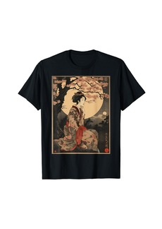 Born Vintage Japanese Kawaii Geisha Shirt Girl in Kimono T-Shirt