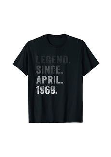 Born Vintage Legend Since April 1969 Birthday Party Retro Bday T-Shirt