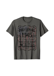 Vintage Legends Born In 1945 Patriotic 79th Birthday T-Shirt