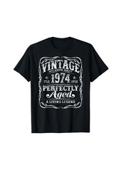 Vintage Legends Born in 1974 Classic 50th Birthday T-Shirt
