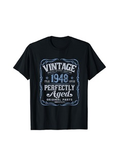 Born Vintage Made In 1948 Classic Original 76th Birthday T-Shirt