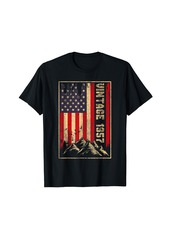 Born Vintage Made In 1957 American Flag 67th Birthday 67 Year Old T-Shirt