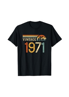 Born Vintage 1971 Birthday Retro T-Shirt