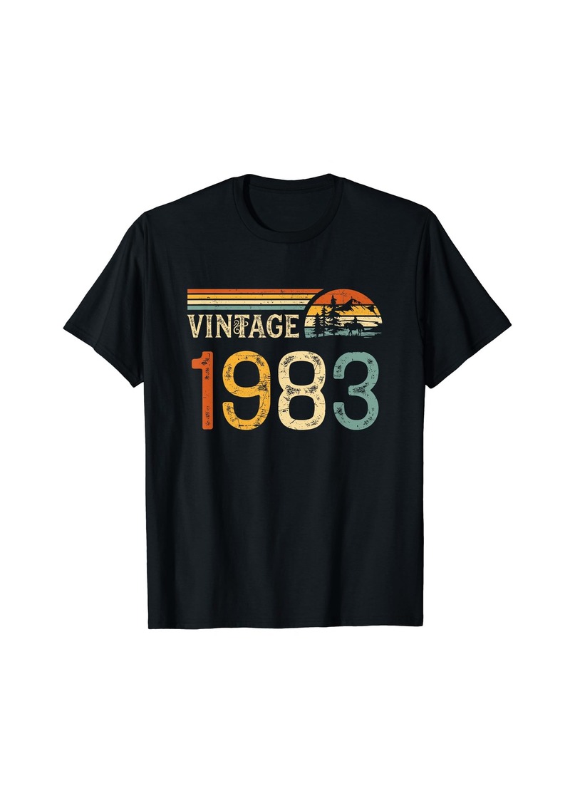 Born Vintage 1983 Birthday Retro T-Shirt
