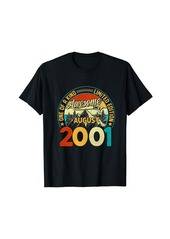 Born Vintage Made In August 2001 23rd Birthday Men 23 Year Old T-Shirt