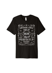 Born Vintage Made In July 1929 95th Birthday Men 95 Year Old Premium T-Shirt