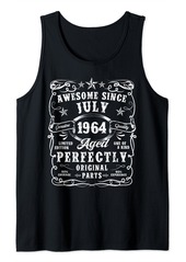 Born Vintage Made In July 1964 60th Birthday Men 60 Year Old Tank Top