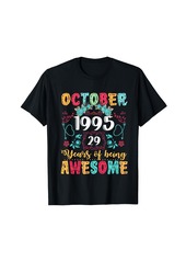 Born Vintage Made In October 1995 29th Classic Birthday Boho T-Shirt