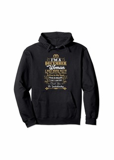Woman Born In December Pullover Hoodie Birthday Gift