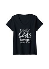 Born Womens 48 Year Old Christian: Love Jesus and God 1976 48th Birthday V-Neck T-Shirt
