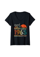 Born Womens 59 Years Old Legend since July 1965 59th Birthday Gifts Men V-Neck T-Shirt