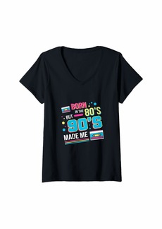 Womens Born In The 80's Hipster V-Neck T-Shirt