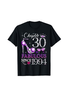 Born Womens Chapter 30 EST 1994 30 Years Old 30th Birthday Queen T-Shirt