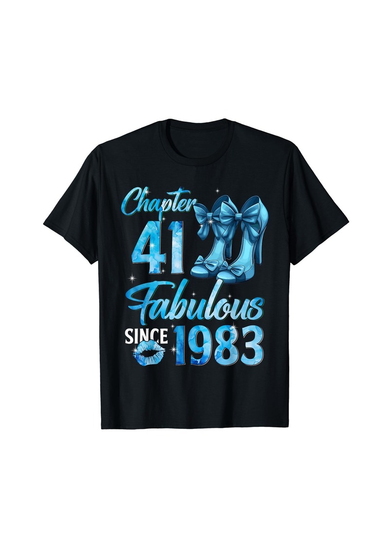 Born Womens Chapter 41 EST 1983 41 Years Old 41st Birthday Queen T-Shirt